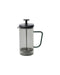 Nuru Mini French Press, Größe: Höhe: 16,5cm Dia: 7cm; Material: Glas, Edelstahl; Farbe: Grau; Volumen: 350ml - Indie & Naía